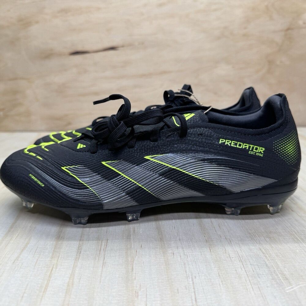 NEW Adidas Predator Pro Firm Ground Soccer Cleats Black Mens Size 10 JI1197
